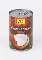 Кокосовые сливки Real Thai 95%, 400 мл