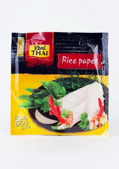 Бумага рисовая Real Thai, 16 см (100 г), тайский рис и лапша