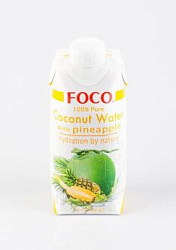 Кокосовая вода с соком ананаса FOCO, 330мл