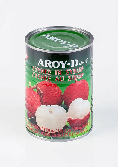Личи в сиропе Aroy-D, 565 мл, фрукты, сладости, снеки