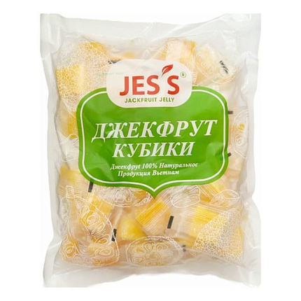 Джекфрут кубики JESS, 500 г, фрукты, сладости, снеки