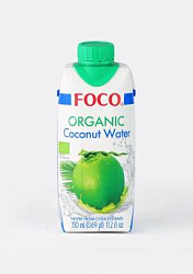 Кокосовая вода органическая, FOCO, 330 мл